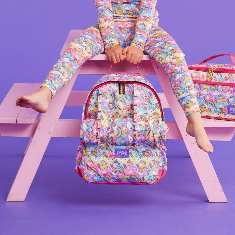Posh Peanut X Lisa Frank Markie Backpack and Lunch Box